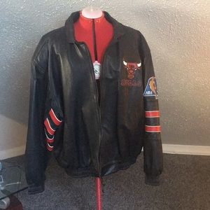 Authentic, leather Chicago Bulls jacket